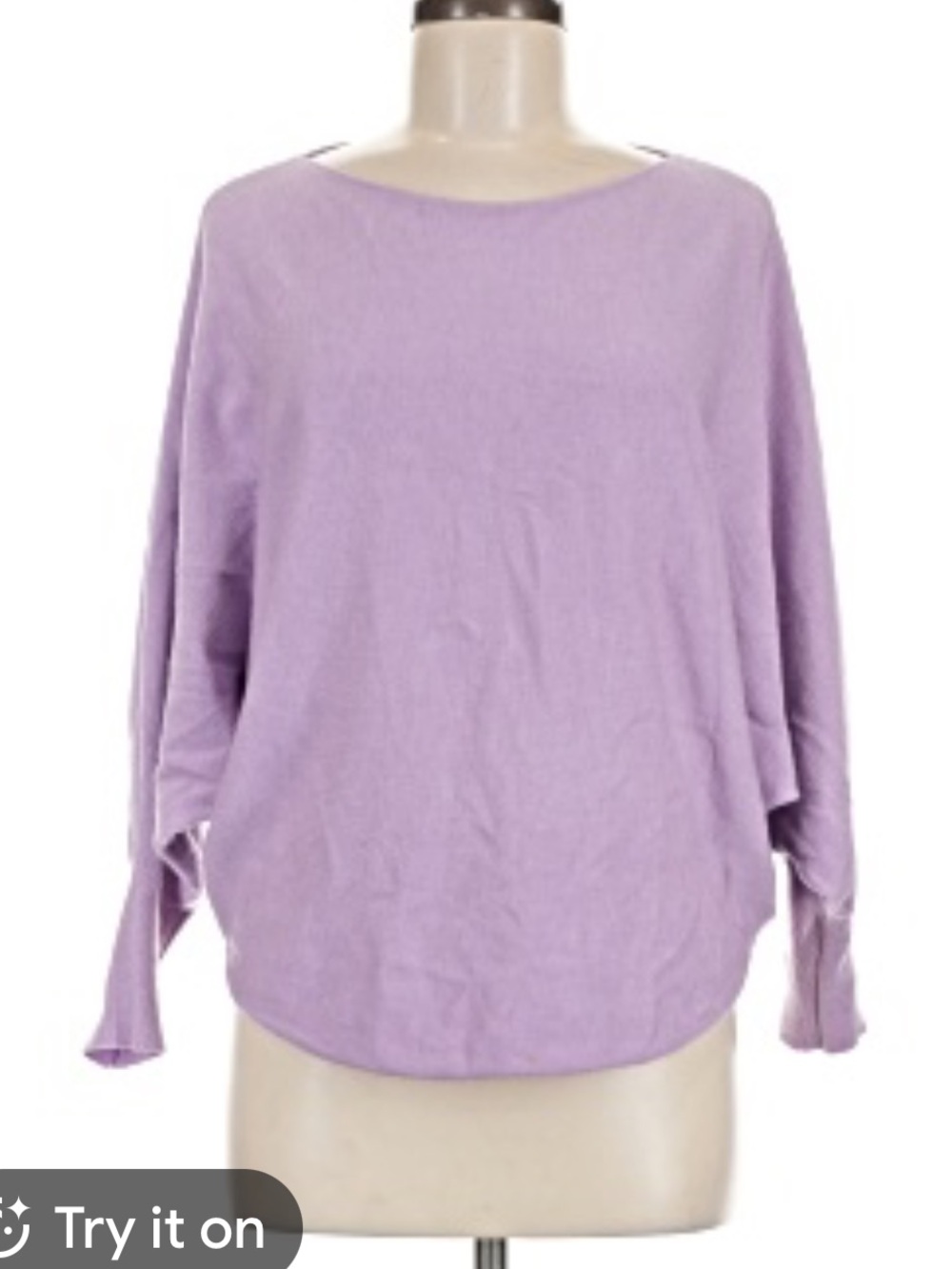 Kerisma Lavender Boatneck Dolman Sweater